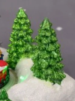 Christmas Warehouse Home By The River & Train Christmas Scene With Led & Fibre Lights - 15Cm><noscript><img width=