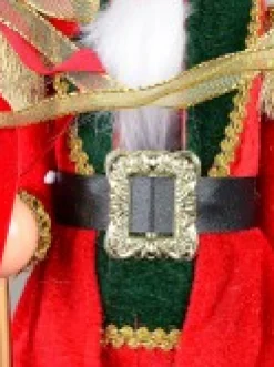 Christmas Warehouse Large Classic Christmas Nutcracker With Finial Staff Decorative Ornament - 59Cm><noscript><img width=