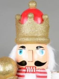 Christmas Warehouse Large Classic Christmas Nutcracker With Ball Staff Decorative Ornament - 59Cm><noscript><img width=