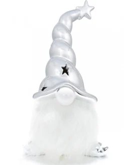 Christmas Warehouse Large Nisse Santa With Glorious Beard Ceramic Christmas Ornament - 21Cm> Ceramic Christmas Ornaments