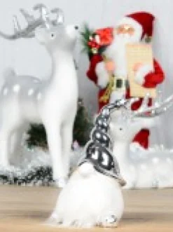 Christmas Warehouse Large Nisse Santa With Glorious Beard Ceramic Christmas Ornament - 21Cm><noscript><img width=