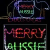 Christmas Warehouse Merry Aussie Christmas Coat Of Arms Led Rope Light Silhouette - 1.93M> Christmas Light Displays