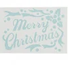 Christmas Warehouse Merry Christmas Reusable Spray Snow Stencil Christmas Decoration - 50Cm> Window Decals, Stencils & Stickers