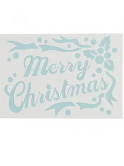Christmas Warehouse Merry Christmas Reusable Spray Snow Stencil Christmas Decoration - 50Cm> Window Decals, Stencils & Stickers