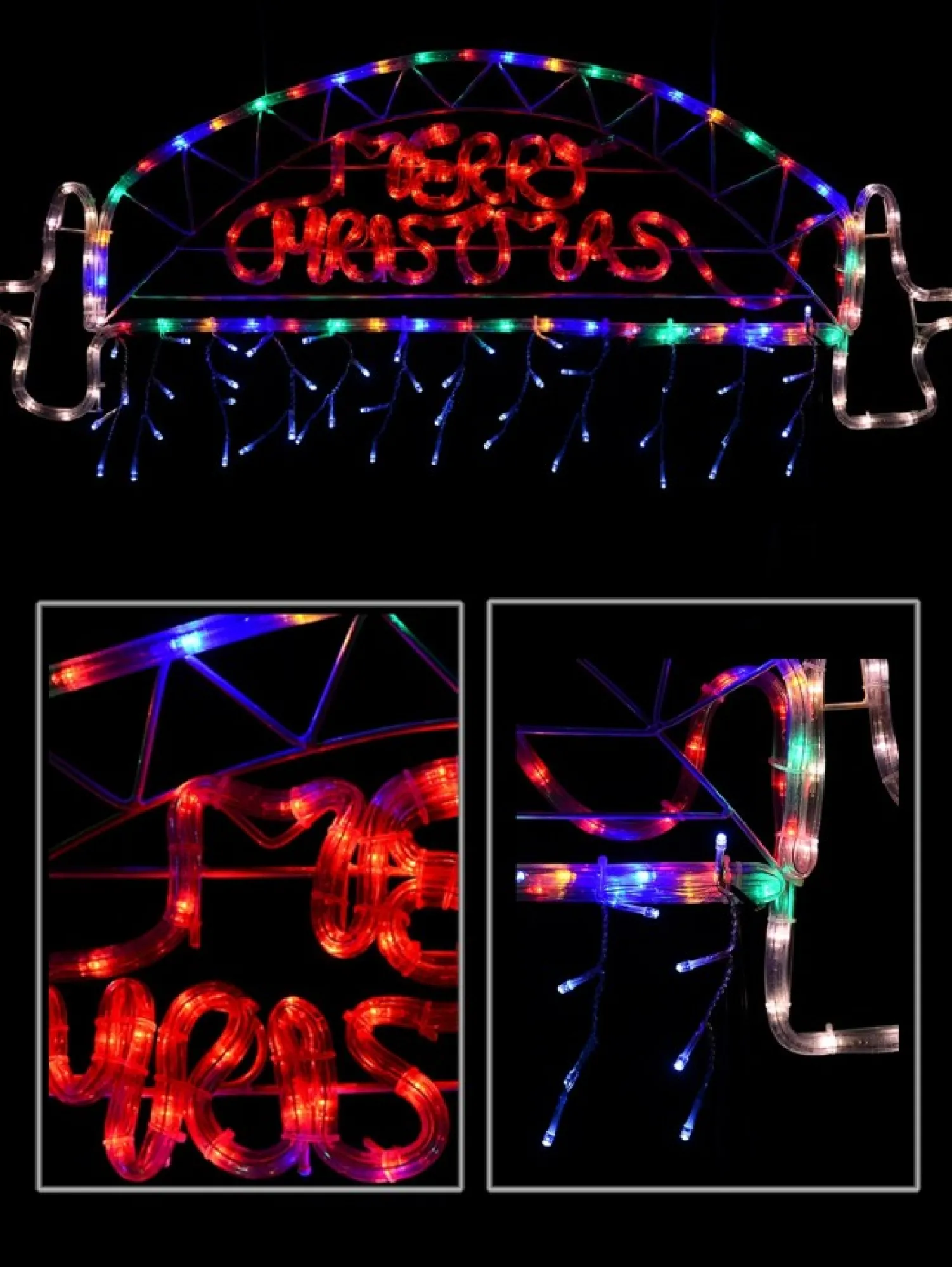 Christmas Warehouse Merry Christmas Sydney Harbour Bridge Rope Light Silhouette - 95Cm> Christmas Light Displays