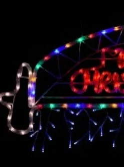Christmas Warehouse Merry Christmas Sydney Harbour Bridge Rope Light Silhouette - 95Cm> Christmas Light Displays