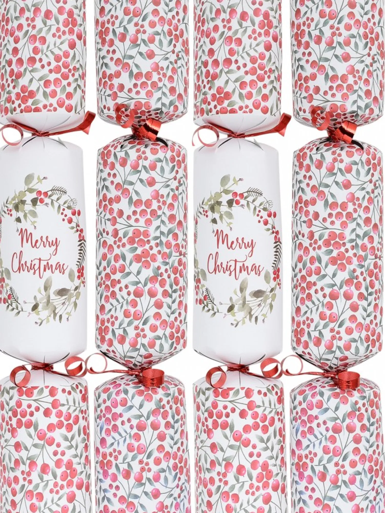 Christmas Warehouse Merry Christmas Wreath & Berry Vine Christmas Cracker Bon Bons - 50 X 30Cm> Christmas Cracker Bon Bon Catering Packs (50 Per Pack)