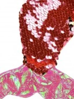 Christmas Warehouse Mini Mermaid Tail With Pink Sequins Christmas Stockings - 3 X 20Cm><noscript><img width=