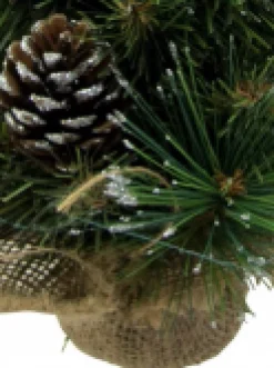 Christmas Warehouse Morning Frost With Pine Cones Table Top Christmas Tree With 37 Tips - 30Cm><noscript><img width=
