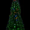Christmas Warehouse Multi Colour Led & Fibre Optic Christmas Tree With 200 Tips & Bulbs - 1.8M> Fibre Optic Christmas Trees