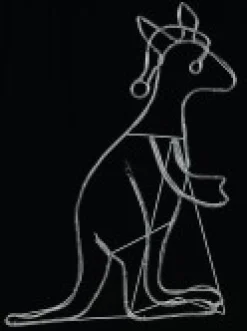 Christmas Warehouse Multi Colour Led Buru The Christmas Kangaroo Light Display Silhouette - 1.1M><noscript><img width=