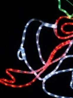 Christmas Warehouse Multi Colour Led Christmas Bells & Mistletoe Rope Light Silhouette - 83Cm><noscript><img width=