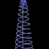 Christmas Warehouse Multi Colour Led Rope Light 3D Spiral Outdoor Christmas Tree - 1.8M> Christmas Light Displays - 3D