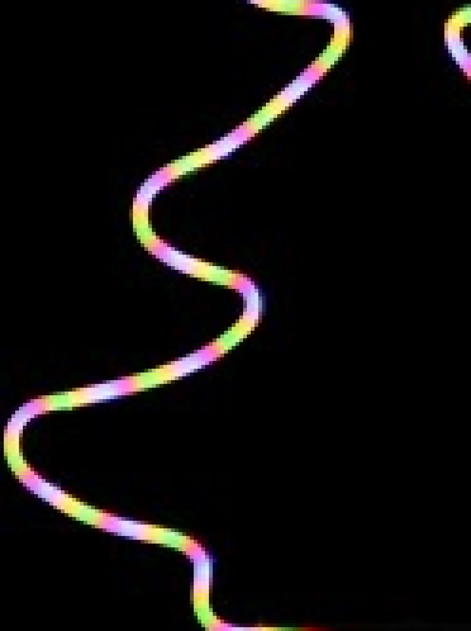Christmas Warehouse Multi Fluro Colour Christmas Tree Neon Christmas Light Silhouette - 58Cm> Christmas Light Displays