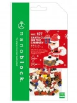 Christmas Warehouse Nanoblocks Santa Claus On The Chimney Christmas Toy - Nbc_127 160 Piece><noscript><img width=