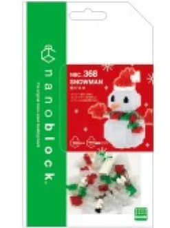 Christmas Warehouse Nanoblocks Traditional Snowman With Hat Christmas Toy - Nbc_368 160 Piece><noscript><img width=