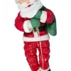 Christmas Warehouse Padded Santa Climbing Rope With Sack Outdoor Hanging Decoration - 1.2M> Outdoor Decorations