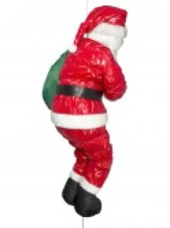 Christmas Warehouse Padded Santa Climbing Rope With Sack Outdoor Hanging Decoration - 1.2M><noscript><img width=