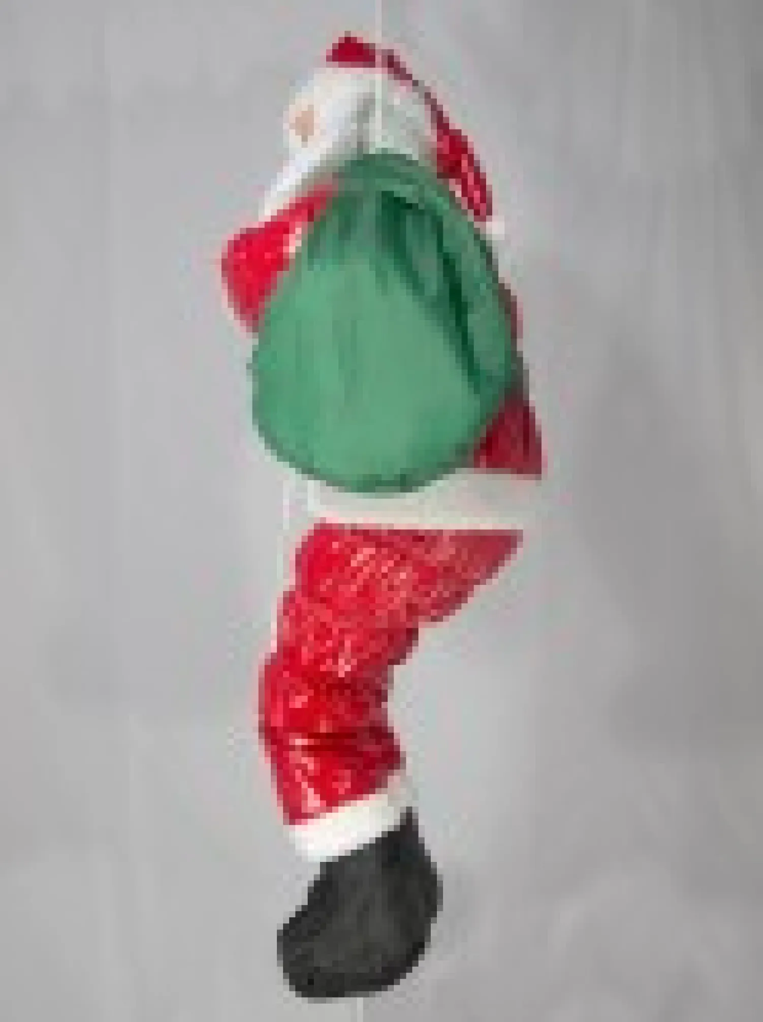 Christmas Warehouse Padded Santa Climbing Rope With Sack Outdoor Hanging Decoration - 1.2M> Outdoor Decorations