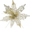 Christmas Warehouse Pearl Velvet & Metallic Sheer Cactus Decorative Christmas Flower Pick - 22Cm> Christmas Picks