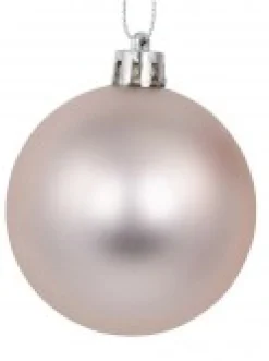 Christmas Warehouse Pink Glittered, Matte & Metallic Christmas Bauble Decorations - 12 X 60Mm><noscript><img width=