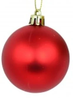 Christmas Warehouse Red & Gold Metallic, Matte & Glitter Christmas Baubles - 12 X 60Mm><noscript><img width=