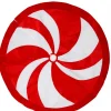 Christmas Warehouse Red & White Candy Swirl Pattern Christmas Tree Skirt - 1.2M> Tree Skirts