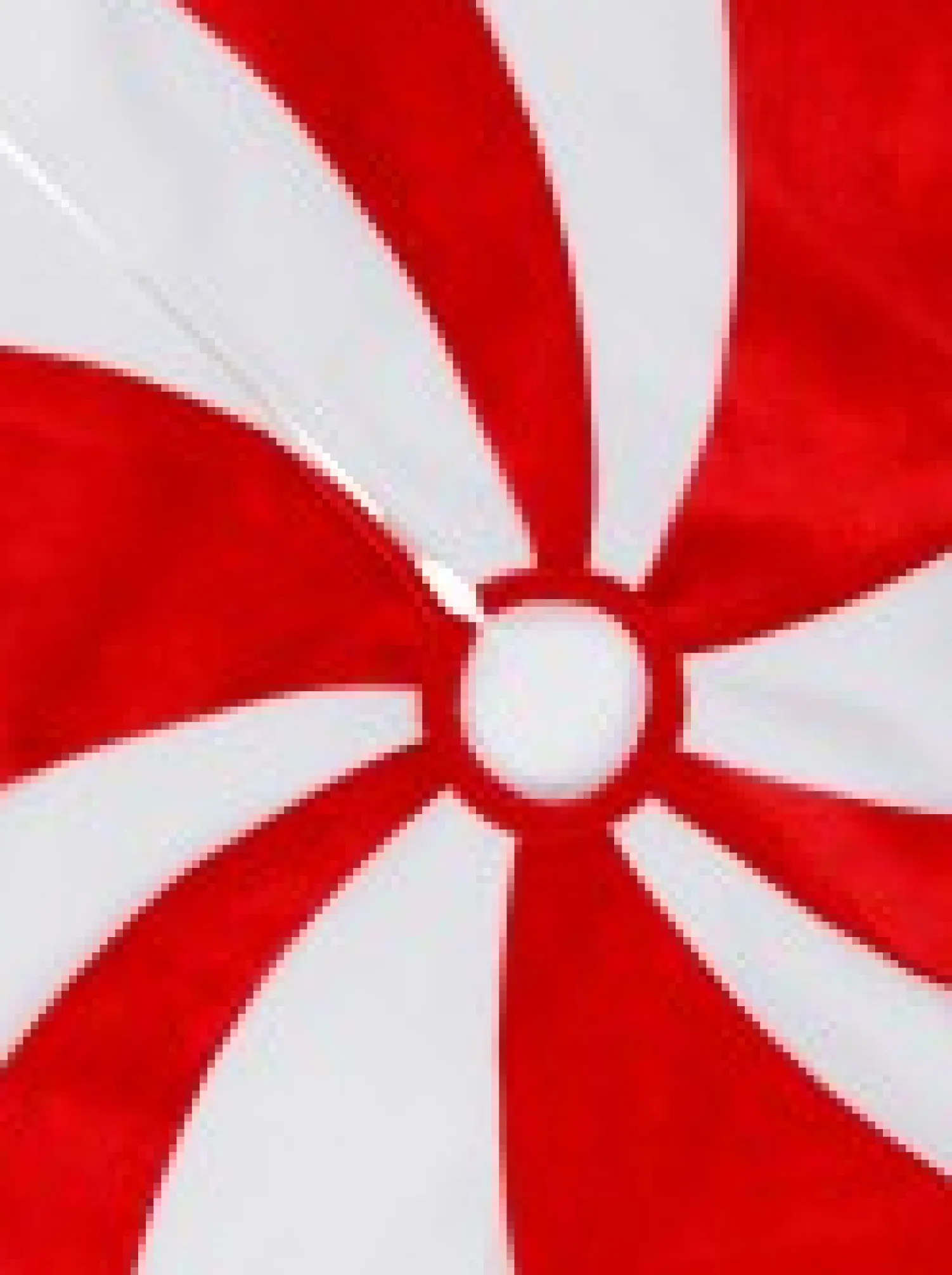 Christmas Warehouse Red & White Candy Swirl Pattern Christmas Tree Skirt - 1.2M> Tree Skirts