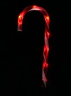 Christmas Warehouse Red & White Stripe Led Candy Cane Solar Powered Path Lights - 4 X 43Cm> Path Lights