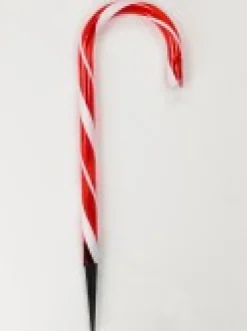 Christmas Warehouse Red & White Stripe Led Candy Cane Solar Powered Path Lights - 4 X 43Cm><noscript><img width=