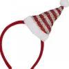Christmas Warehouse Red Christmas Headband With Red & Silver Santa Hat - One Size Fits Most> General Headwear
