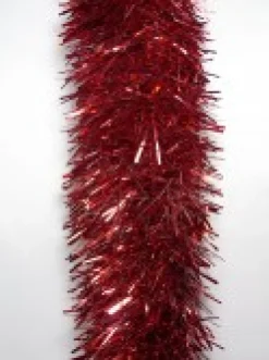 Christmas Warehouse Red Metallic 8Ply Classic Christmas Tinsel Garland - 10Cm X 5M><noscript><img width=