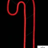 Christmas Warehouse Red Neon Flex Candy Cane Solar Powered Christmas Path Light - 36Cm> Path Lights