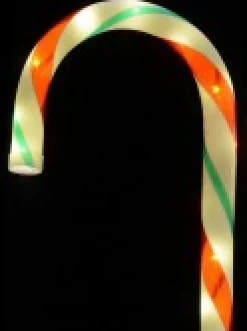 Christmas Warehouse Red, White & Green Stripe Candy Cane Garden Christmas Path Lights - 4 X 60Cm><noscript><img width=