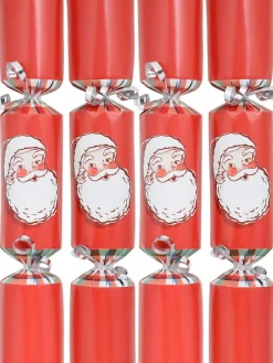 Christmas Warehouse Rosy Red Cheek Traditional Jolly Santa Christmas Cracker Bon Bons - 50 X 30Cm> Christmas Cracker Bon Bon Catering Packs (50 Per Pack)
