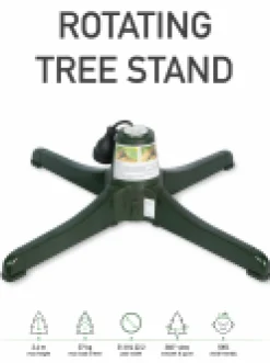 Christmas Warehouse Rotating Artificial Christmas Tree Stand - Suit 22.2Mm Or 31.8Mm Trunk> Christmas Tree Stands