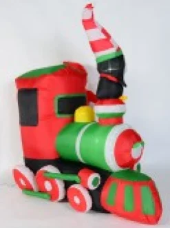 Christmas Warehouse Santa Fun Railways Train Illuminated Christmas Inflatable Display - 1.8M><noscript><img width=