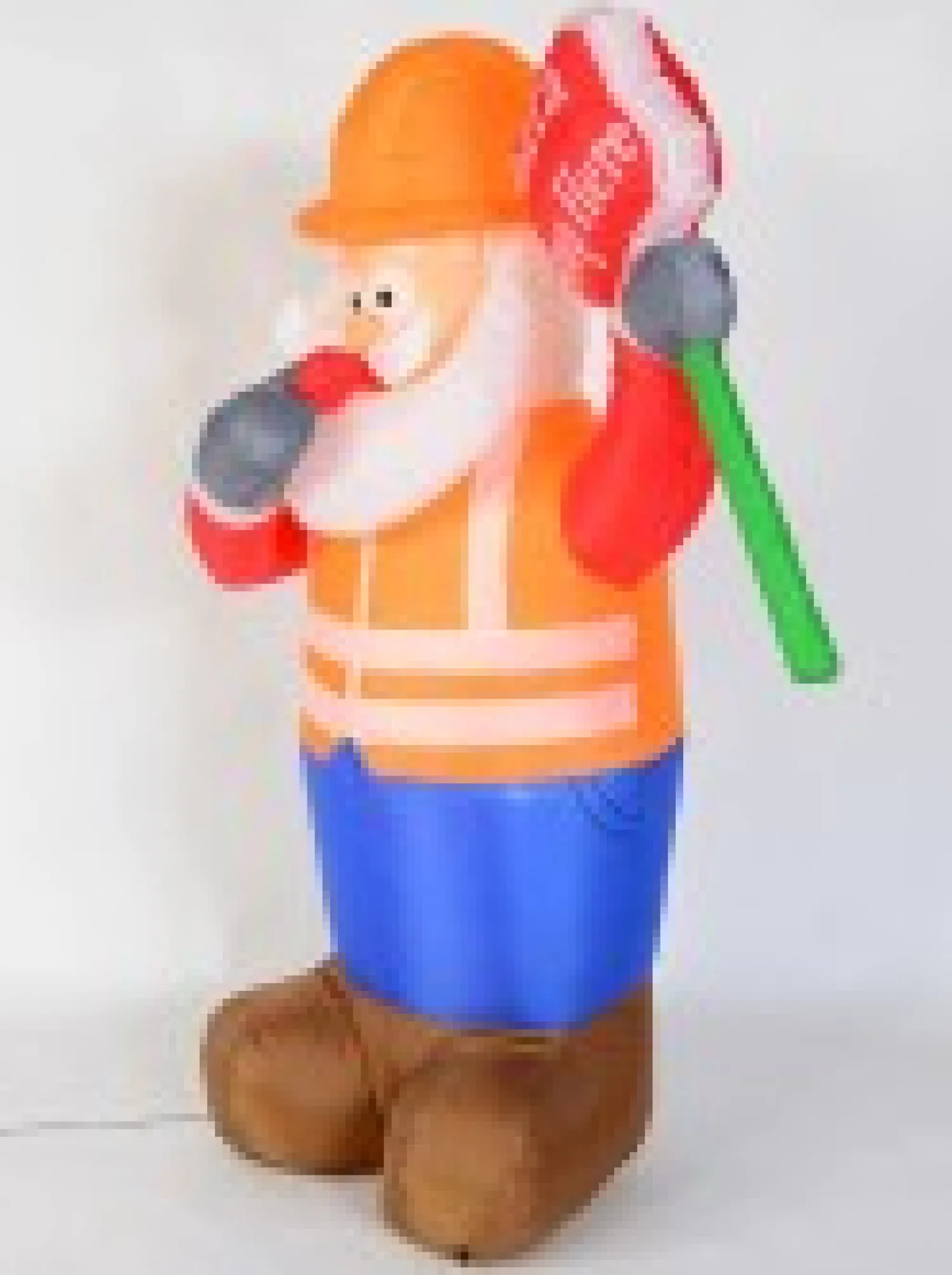 Christmas Warehouse Santa Traffic Controller Illuminated Christmas Inflatable Display - 1.8M> Inflatable Displays