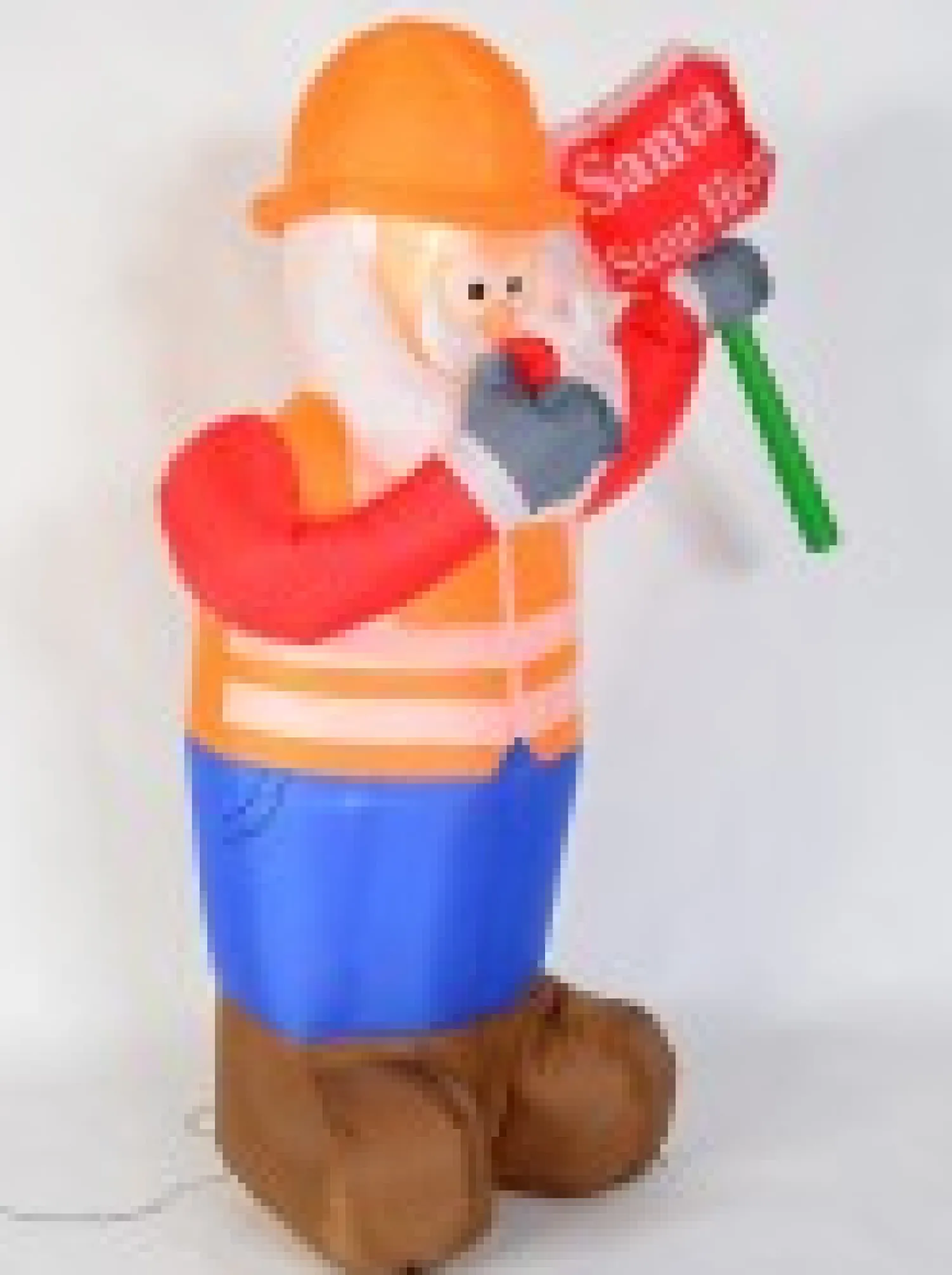 Christmas Warehouse Santa Traffic Controller Illuminated Christmas Inflatable Display - 1.8M> Inflatable Displays