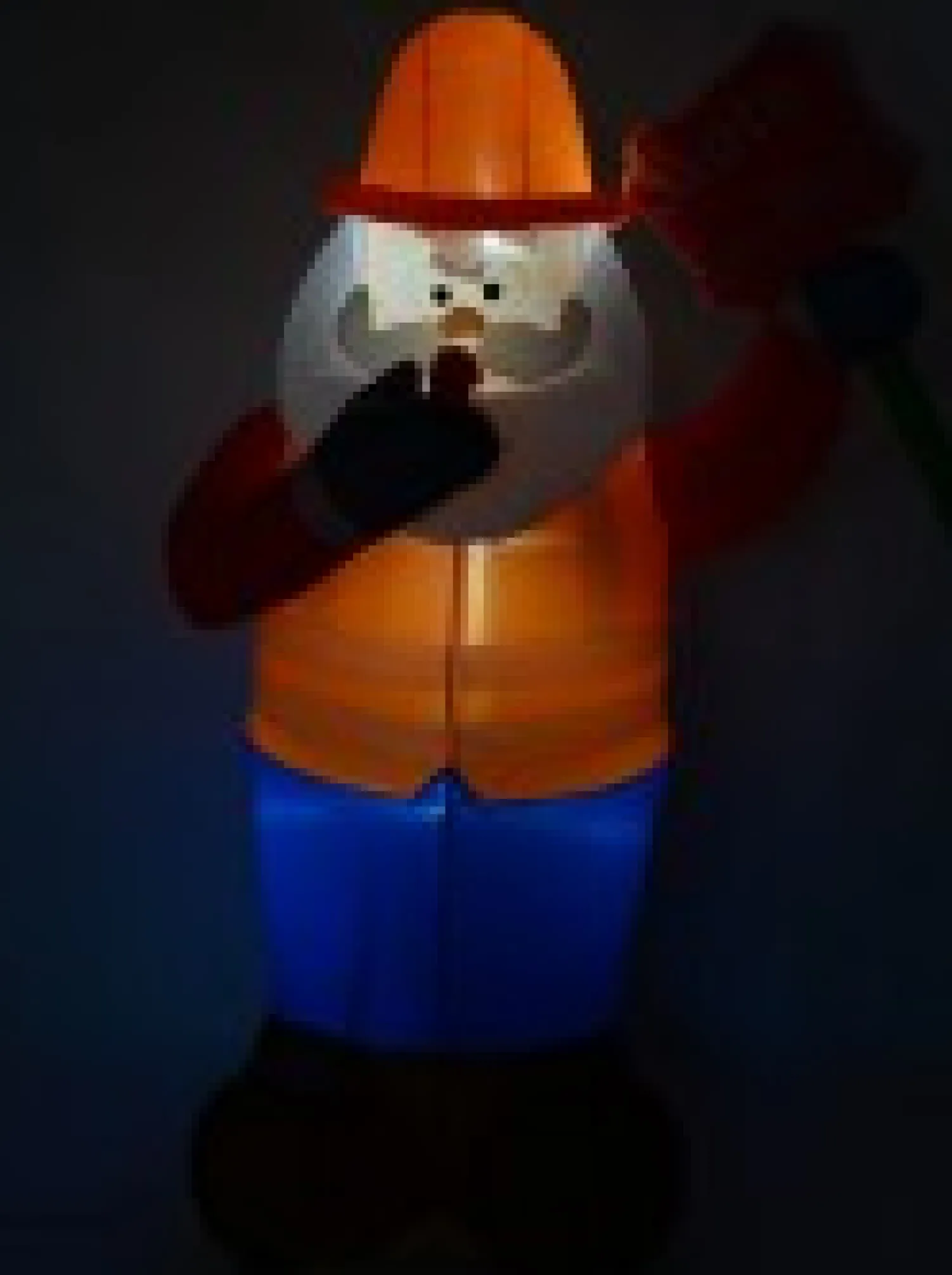 Christmas Warehouse Santa Traffic Controller Illuminated Christmas Inflatable Display - 1.8M> Inflatable Displays