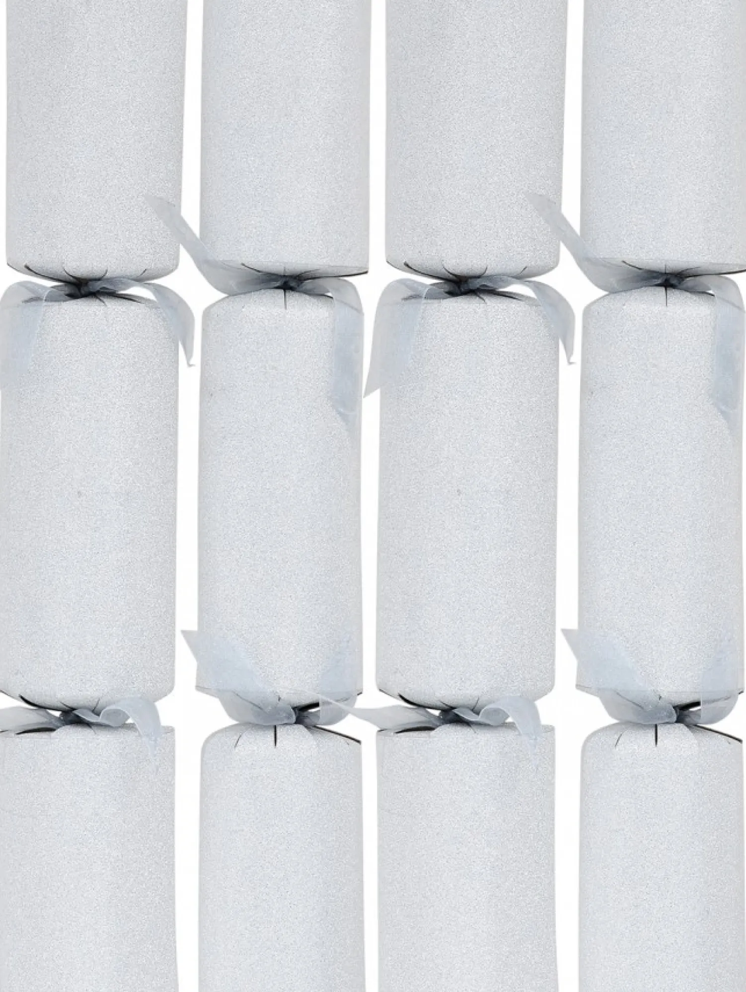 Christmas Warehouse Silver Glitter Pattern Design Christmas Cracker Bon Bons - 6 X 34Cm> Christmas Cracker Bon Bon Packs (4 - 16 Per Pack)