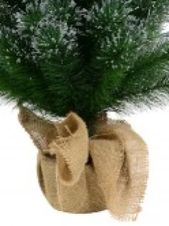 Christmas Warehouse Silver Glittered Needle Tip Pine Tabletop Christmas Tree With 96 Tips - 90Cm><noscript><img width=