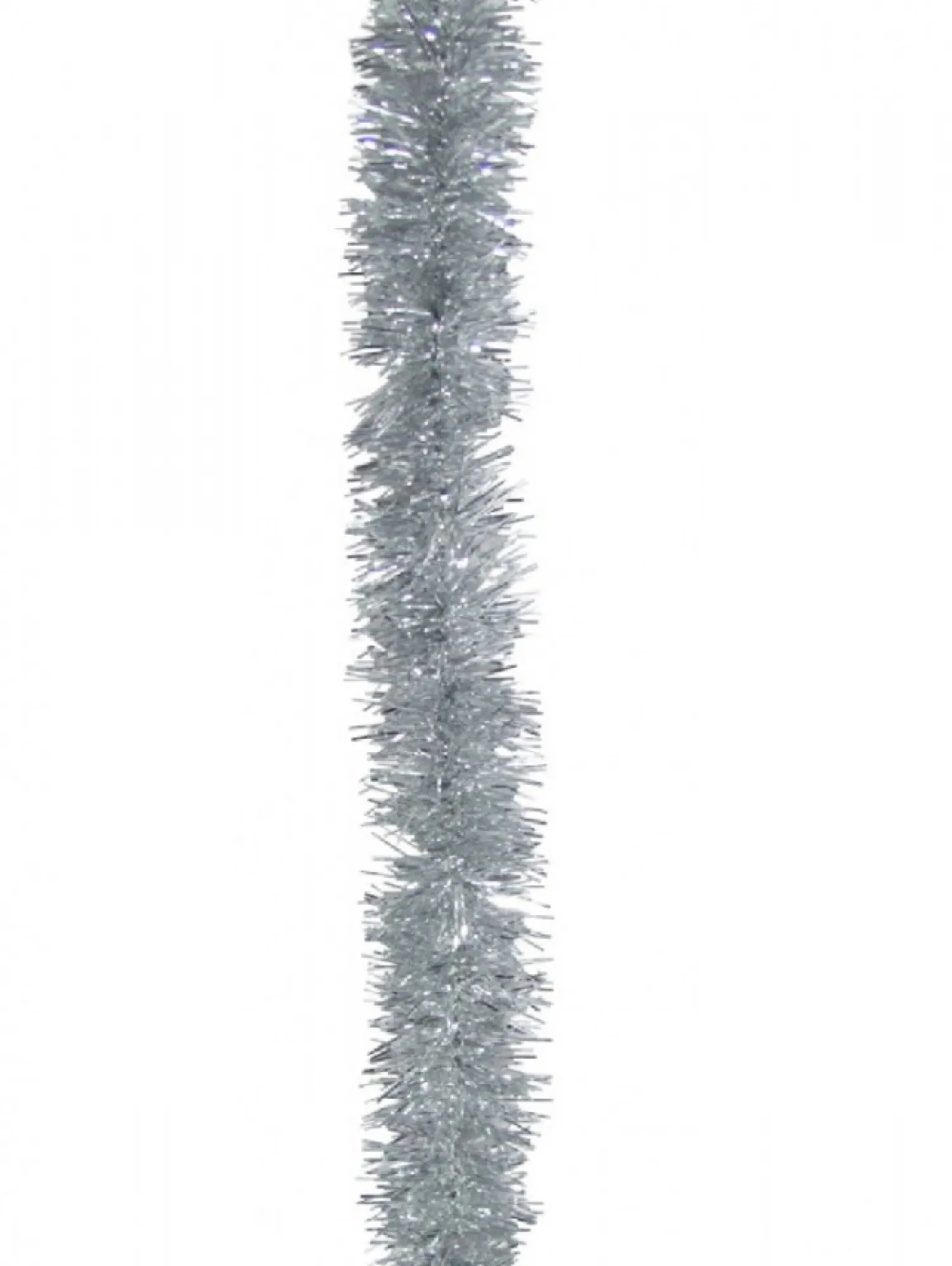 Christmas Warehouse Silver Metallic 6Ply Classic Christmas Tinsel Garland - 50Mm X 5M> Tinsel