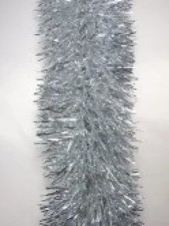 Christmas Warehouse Silver Metallic 8Ply Classic Christmas Tinsel Garland - 15Cm X 5M><noscript><img width=