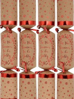 Christmas Warehouse Tis The Season To Be Jolly Kraft Design Christmas Cracker Bon Bons - 50 X 30Cm><noscript><img width=