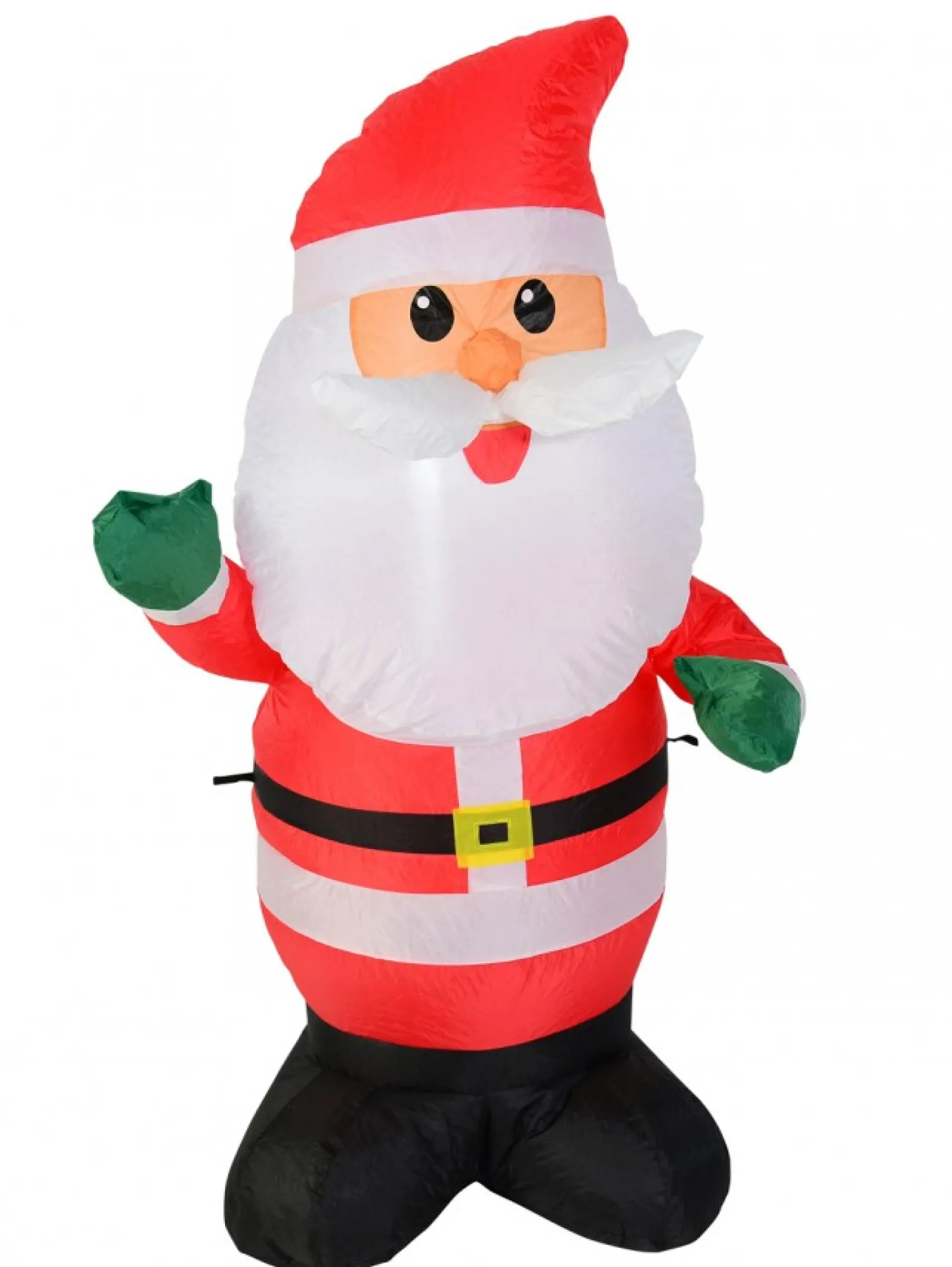 Christmas Warehouse Traditional Look Cute Santa Illuminated Christmas Inflatable Display - 1.2M> Inflatable Displays