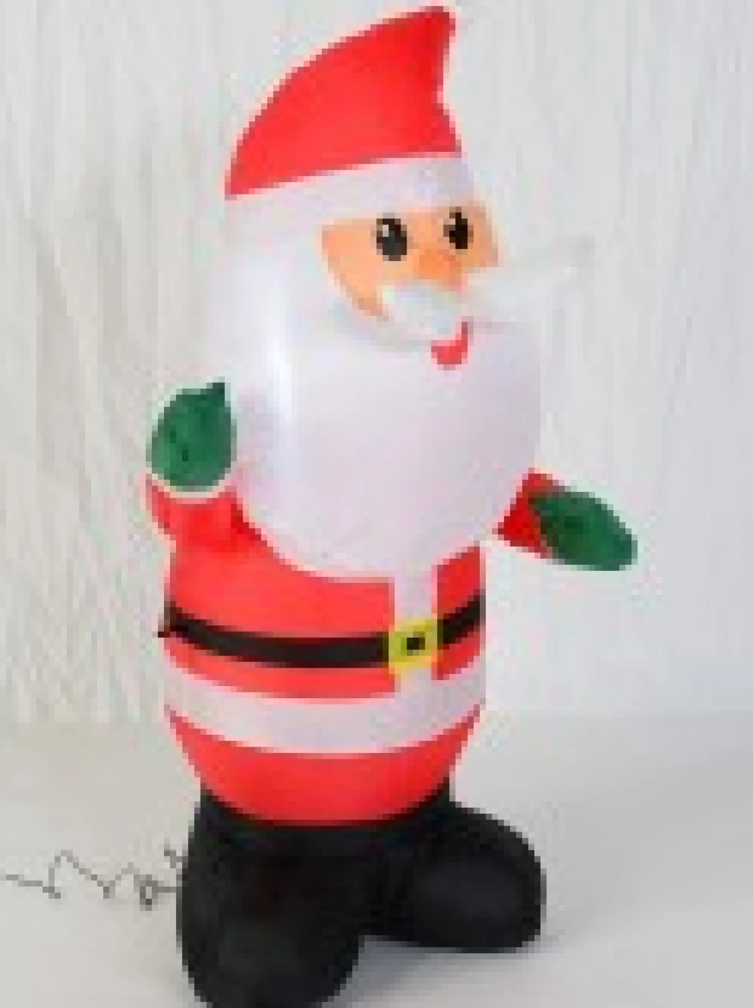 Christmas Warehouse Traditional Look Cute Santa Illuminated Christmas Inflatable Display - 1.2M> Inflatable Displays