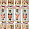 Christmas Warehouse Traditional Nutcracker Pattern Design Christmas Cracker Bon Bons - 10 X 36Cm> Christmas Cracker Bon Bon Packs (4 - 16 Per Pack)
