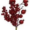 Christmas Warehouse Various Size Deep Red Berries Decorative Christmas Spray Pick - 14Cm> Christmas Picks