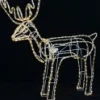 Christmas Warehouse Warm White Led Large Standing Reindeer Bull 3D Rope Light Silhouette - 1.1M> Christmas Light Displays - 3D